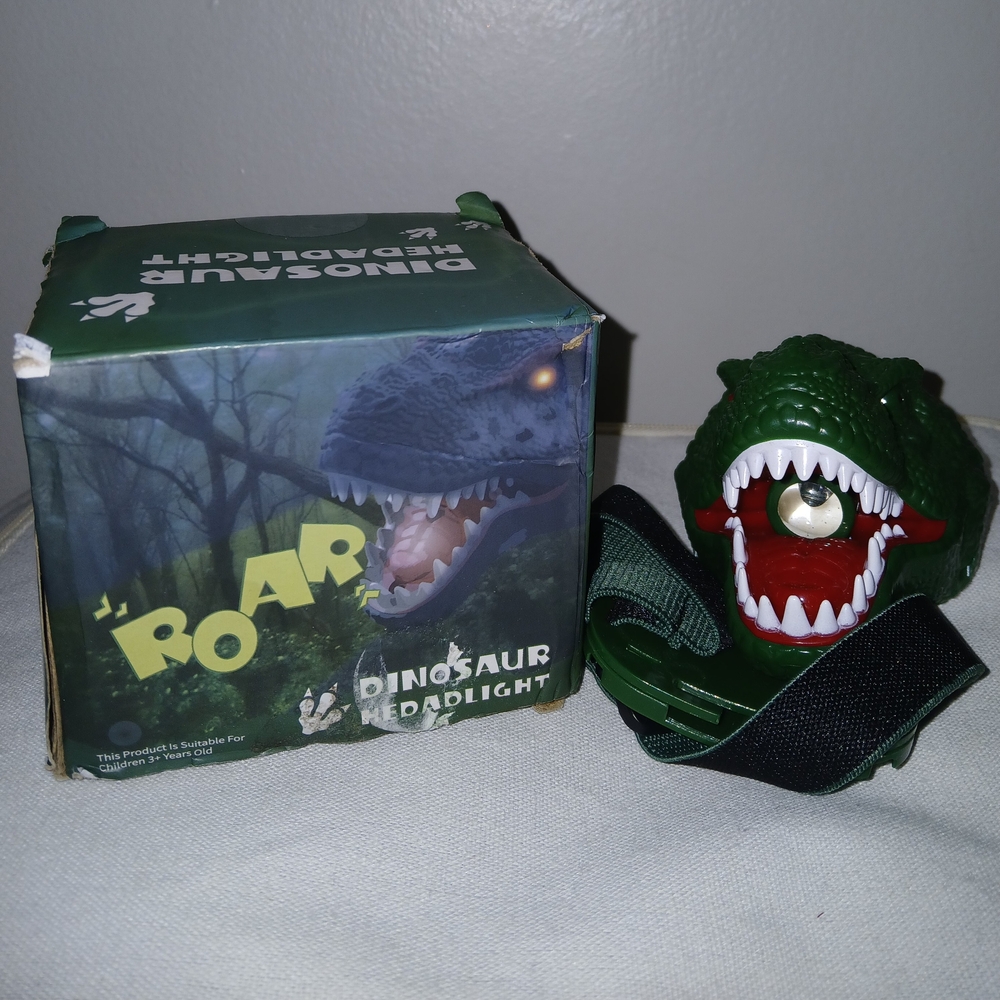 Roar Green Dinosaur Reptile Headlight